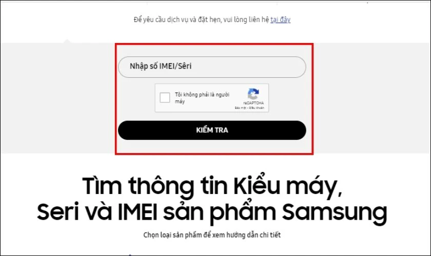 Sao chép mã số IMEI này sau đó dán vào web