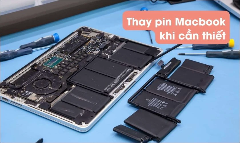 Thay pin Macbook khi cần thiết
