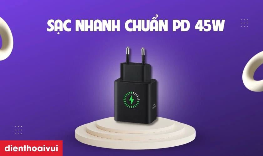 Combo củ sạc Samsung Type-C 45W k&egrave;m c&aacute;p C to C 1.8M T4511