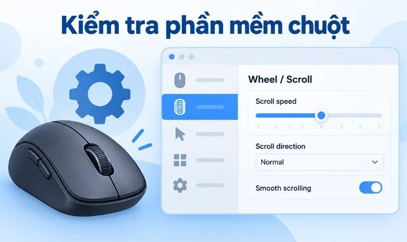 Vì sao con lăn chuột bị ngược?