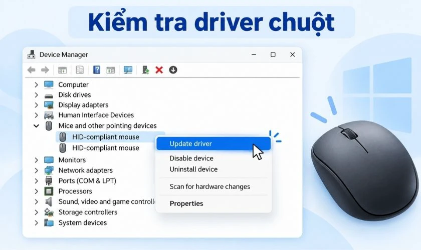 Con lăn chuột vẫn bị ngược sau khi chỉnh phải làm sao?