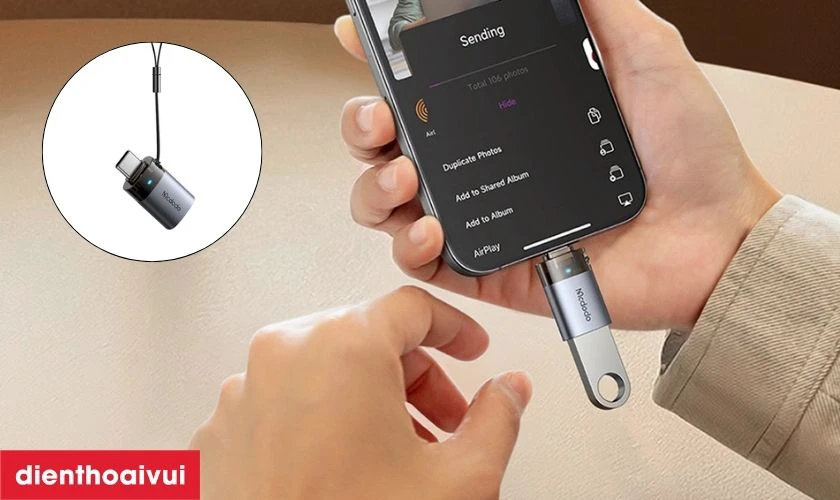 Khả năng truyền dữ liệu qua kết nối OTG