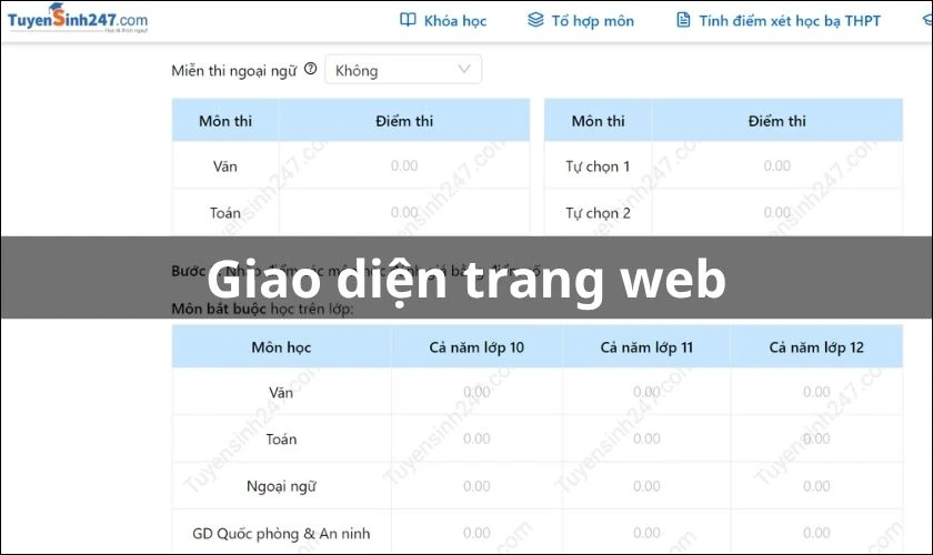 Công cụ tính điểm tốt nghiệp THPT Quốc gia 2026 chính xác
