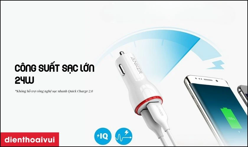 C&ocirc;ng nghệ sạc nhanh PowerIQ v&agrave; VoltageBoost độc quyền Anker