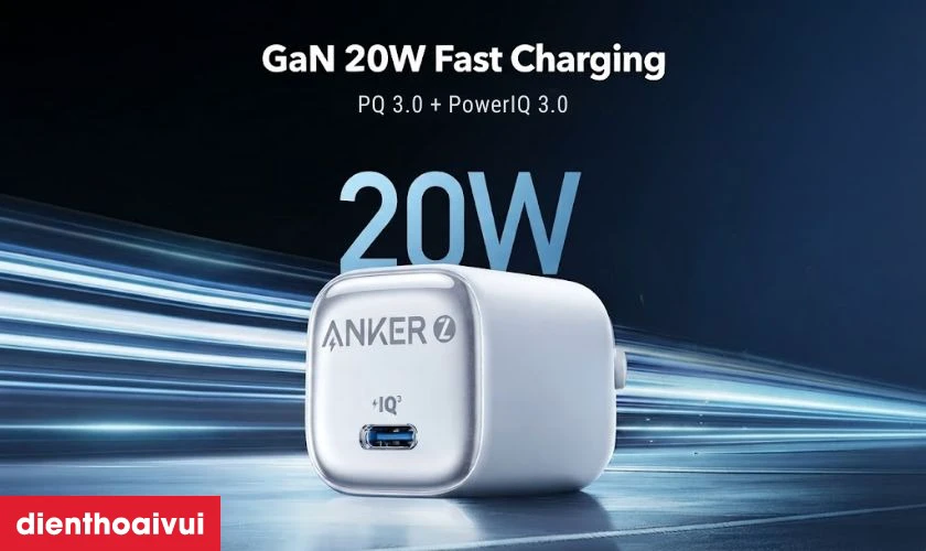 C&ocirc;ng suất 20W của Anker Zolo A2699 hỗ trợ sạc nhanh ra sao?
