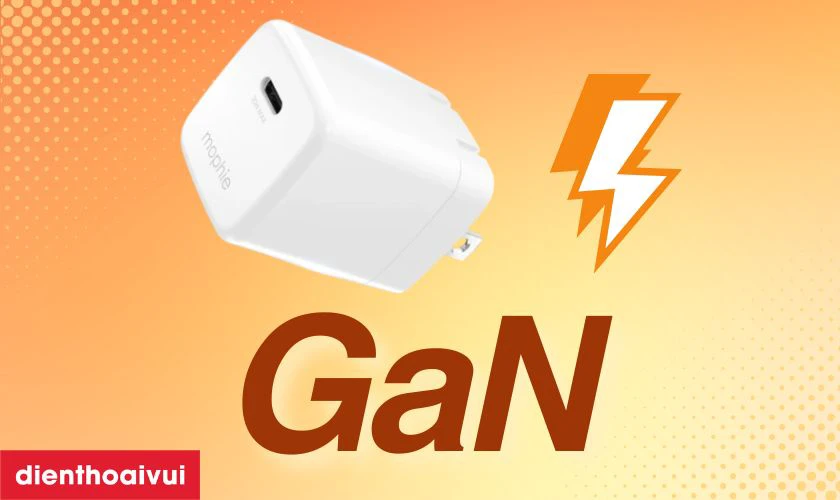Củ sạc Mophie Essential Gan 35W 1C t&iacute;ch hợp c&ocirc;ng nghệ GaN
