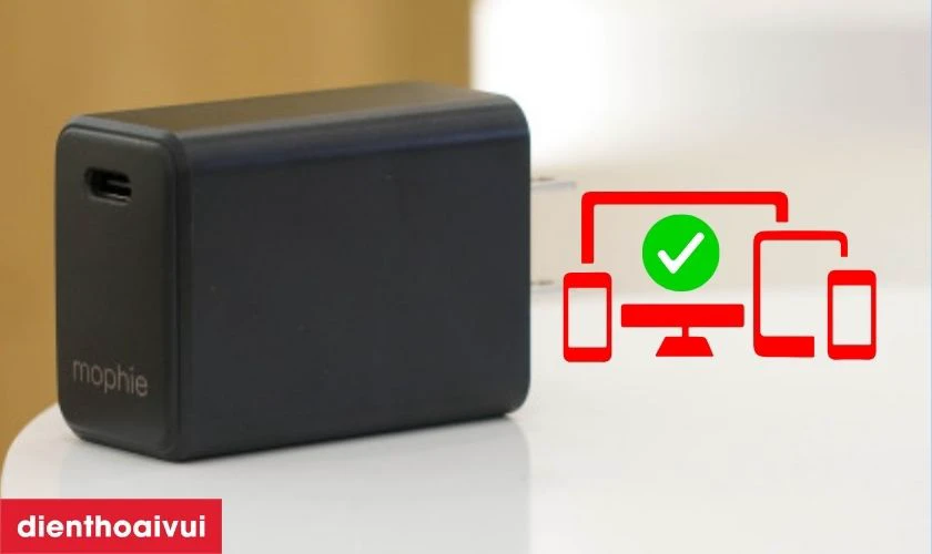 Củ sạc n&agrave;y tương th&iacute;ch với nhiều thiết bị hỗ trợ USB-C