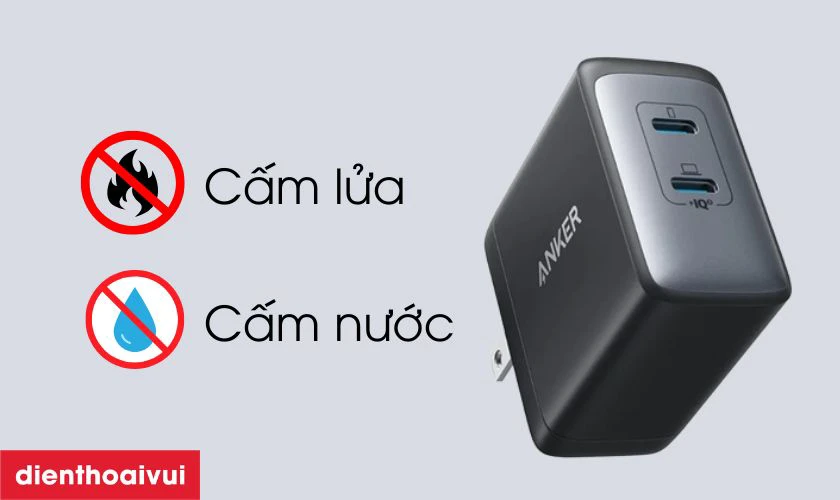 C&aacute;ch sử dụng củ sạc nhanh Anker Powerport III 2C 65W A2666 an to&agrave;n