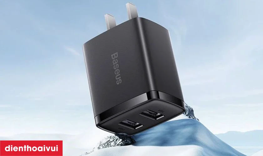 Đặc điểm củ sạc nhanh Baseus Compact 2 cổng USB-A 