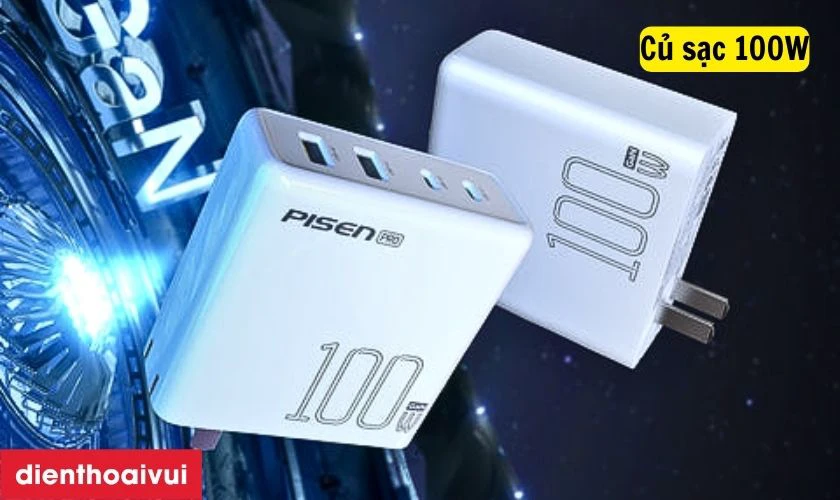 C&ocirc;ng suất củ sạc Pisen phổ biến