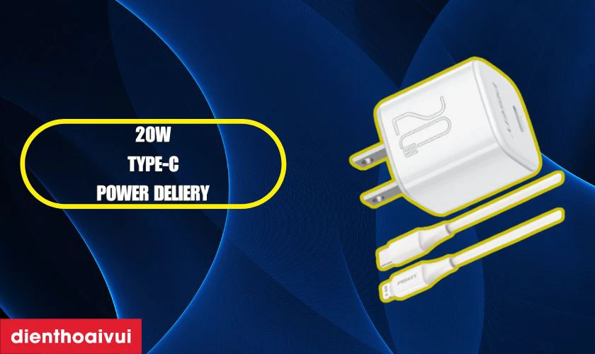 Hỗ trợ sạc nhanh 20W với chuẩn Power Delivery