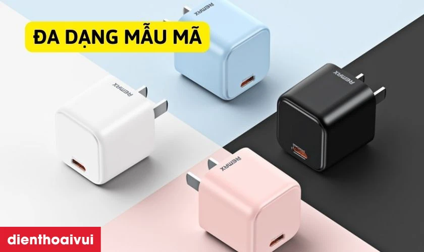 Củ sạc c&oacute; đa dạng mẫu m&atilde;