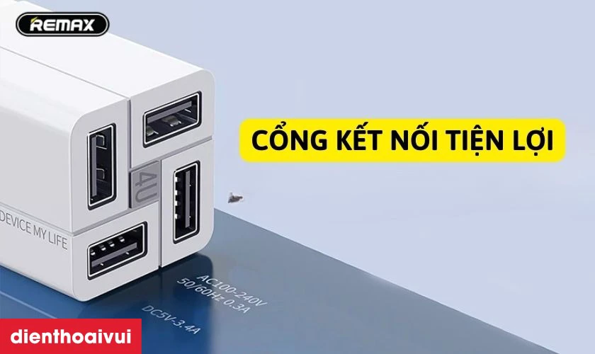 C&ocirc;ng nghệ sạc nhanh đa cổng kết nối tiện lợi