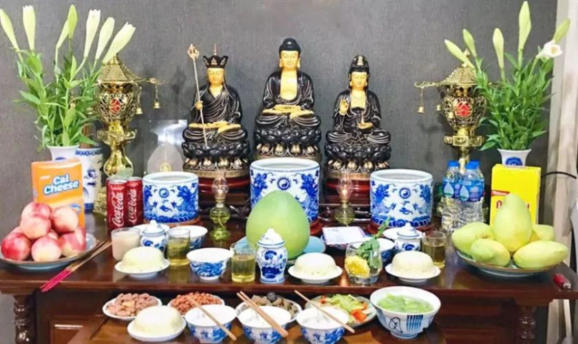 Hướng dẫn c&aacute;ch b&agrave;y tr&iacute; m&acirc;m c&uacute;ng Vu Lan chi tiết