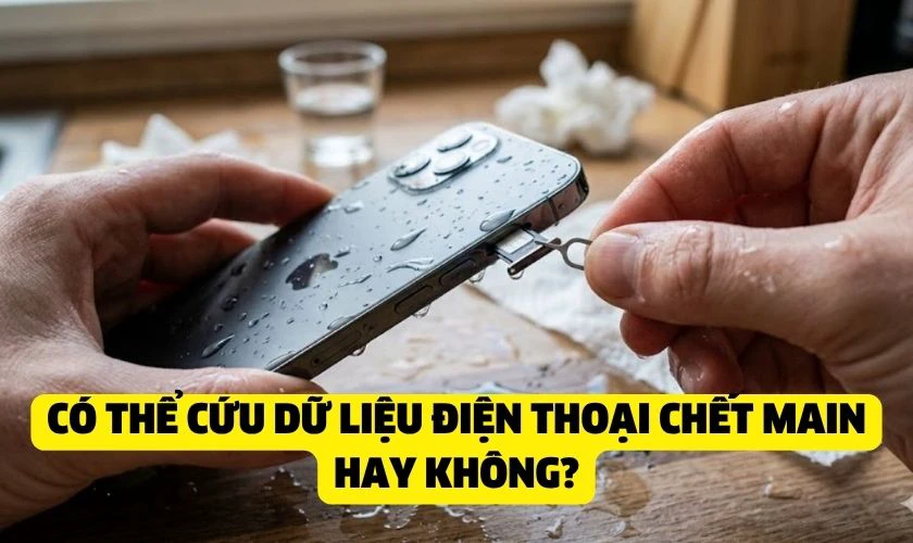 Cứu dữ liệu điện thoại chết main