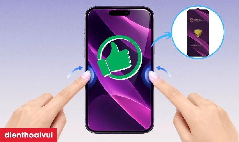 Trải nghiệm cảm ứng sau khi dán kính cường lực Kasr Full màn hình
