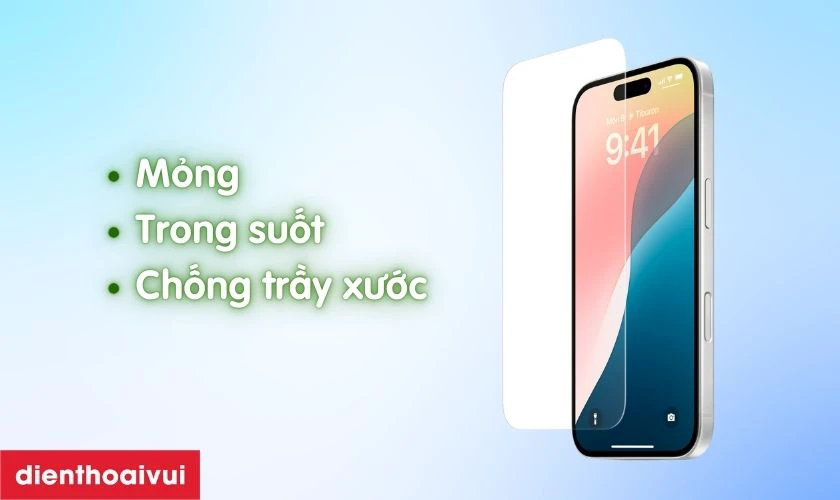 Miếng d&aacute;n m&agrave;n h&igrave;nh ti&ecirc;u chuẩn