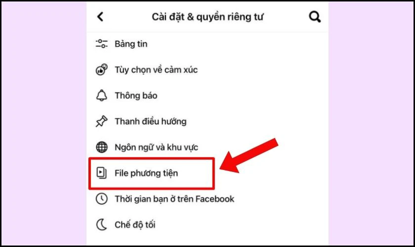 Chọn v&agrave;o File phương tiện v&agrave; chọn Video v&agrave; ảnh