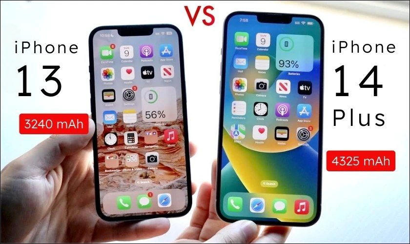 So sánh iPhone 14 Plus với các dòng khác