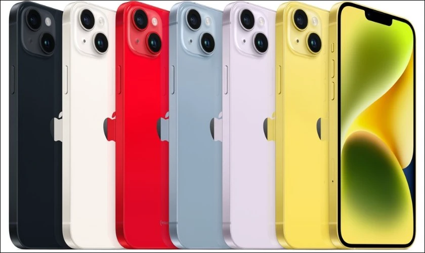 Apple mang đến nhiều tùy chọn màu sắc thời trang, trẻ trung