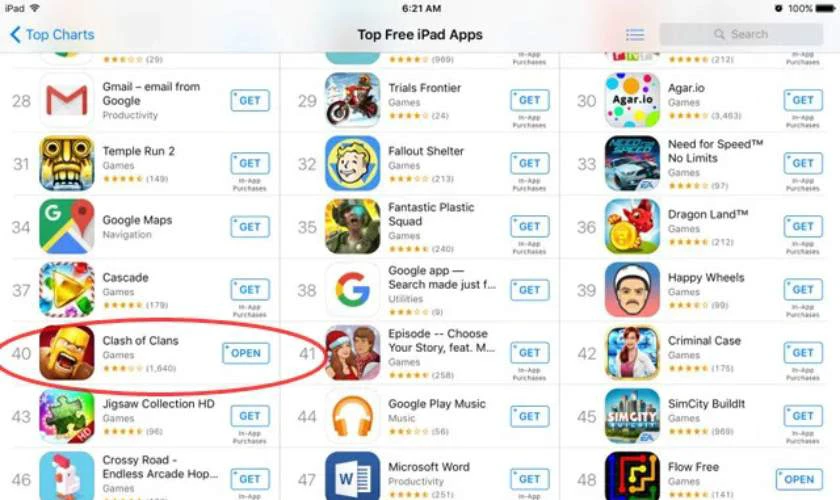 Đ&aacute;nh gi&aacute; về Clash of Clans: Độ phổ biến