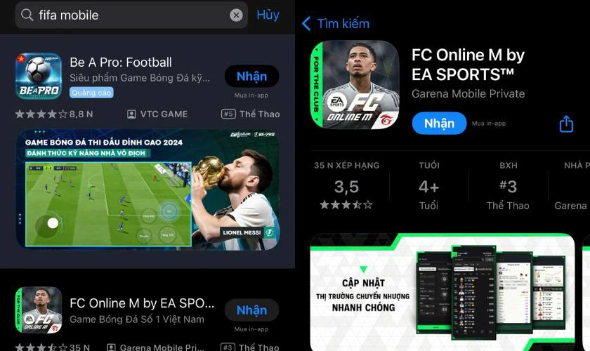 C&aacute;ch tải FIFA Mobile tr&ecirc;n điện thoại