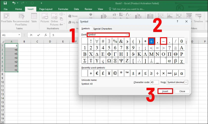 Trong hộp thoại Symbol, tại mục Font chọn Symbol để thấy k&yacute; tự