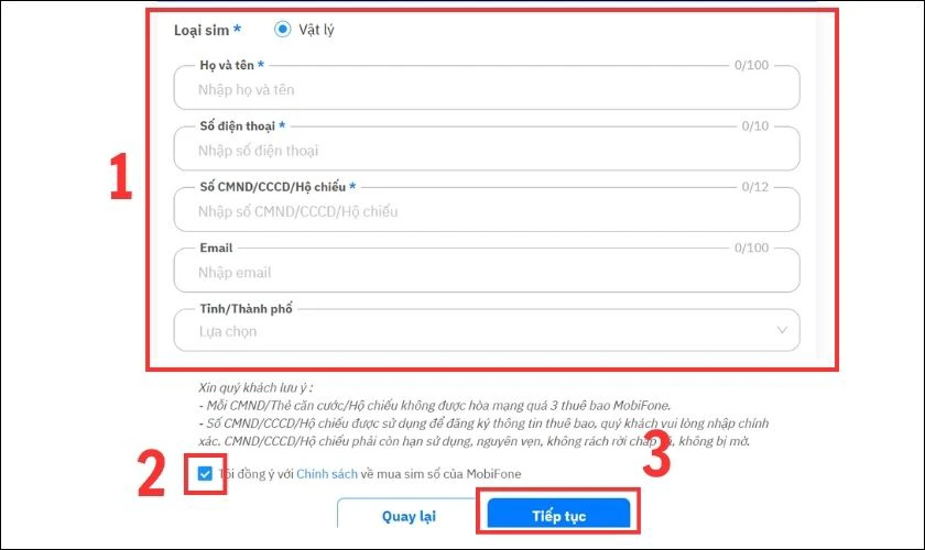 Bạn điền đầy đủ th&ocirc;ng tin theo y&ecirc;u cầu 