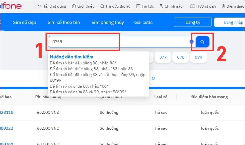 Chọn mua SIM online tại nh&agrave;