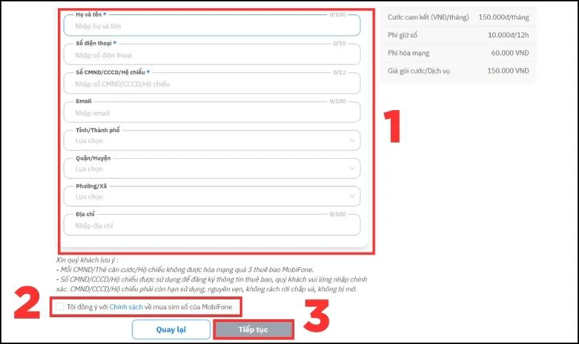 Bạn cần điền tất cả th&ocirc;ng tin c&aacute; nh&acirc;n