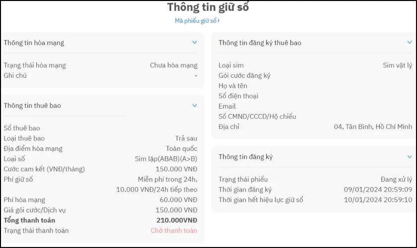Chọn địa điểm để nhận SIM gần nhất l&agrave; ho&agrave;n th&agrave;nh