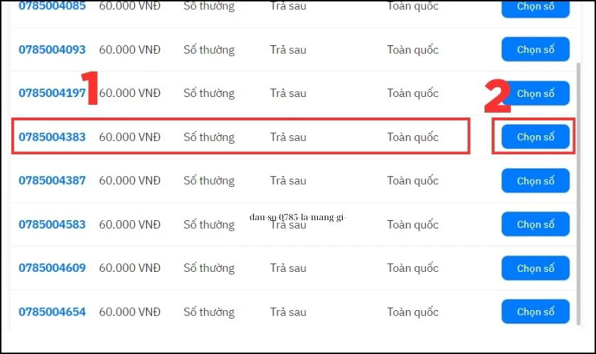 Chọn số ưng &yacute;