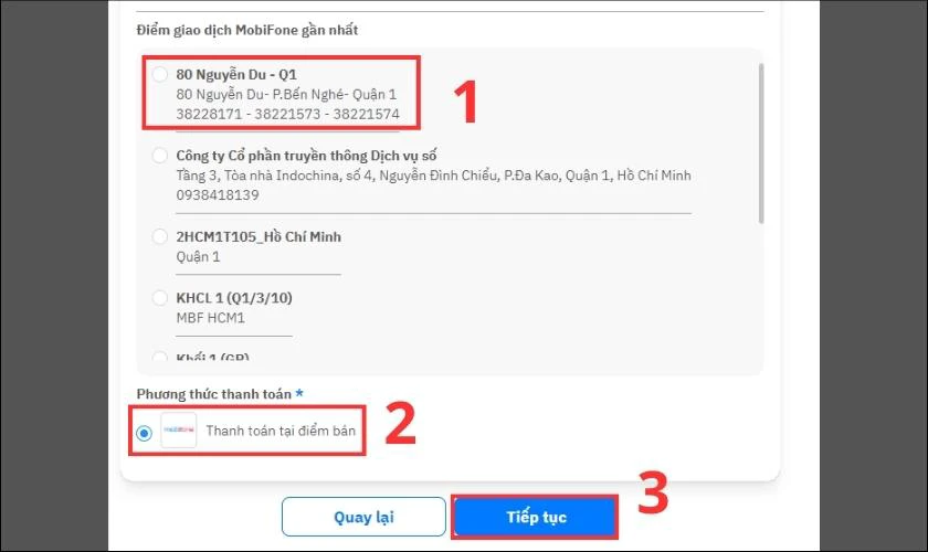 Lựa chọn điểm giao dịch MobiFone gần nhất với địa chỉ nh&agrave; của bạn