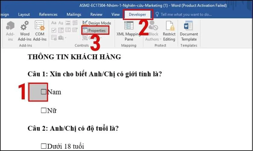 C&oacute; thể thay đổi dấu X mặc định trong Developer bằng dấu t&iacute;ch kh&aacute;c kh&ocirc;ng?