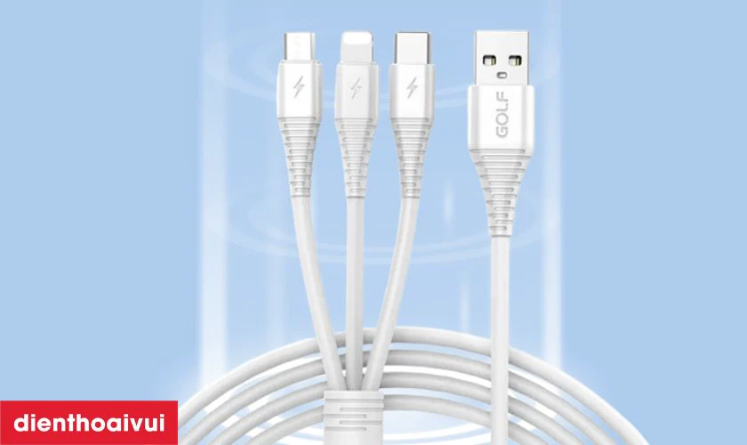 C&aacute;p Golf 3 In 1 Sạc Nhanh 3A