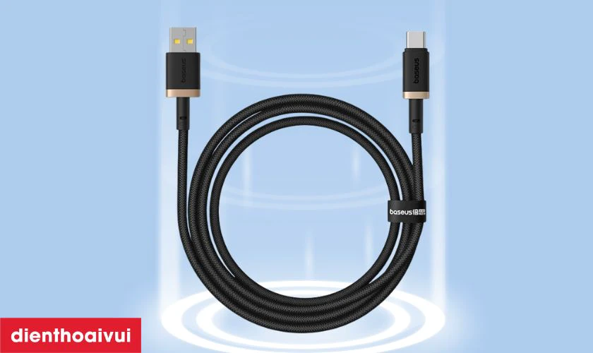 C&aacute;p Baseus Dura Series Usb-A to C 60w d&agrave;i 2m