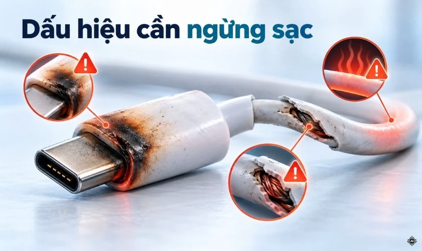 Cách khắc phục dây sạc bị nóng an toàn