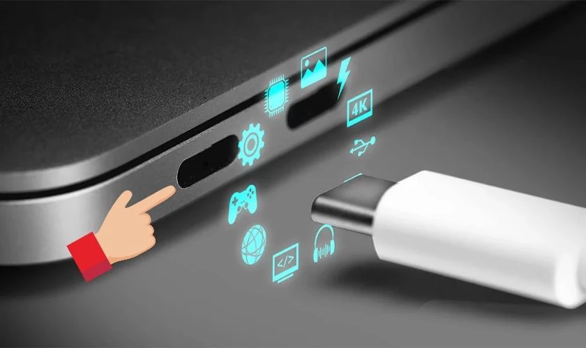 Kết nối v&agrave;  truyền dữ liệu nhanh ch&oacute;ng tr&ecirc;n laptop v&agrave; c&aacute;c thiết bị điện tử