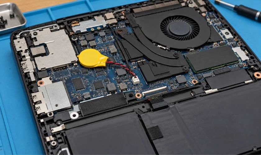 Mạch nguồn RTC trên mainboard bị lỗi