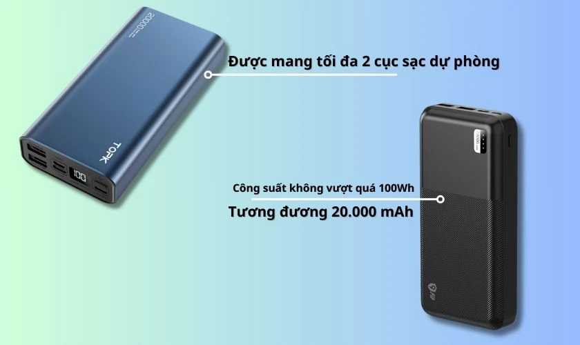 Quy định chi tiết về mức công suất của sạc dự phòng