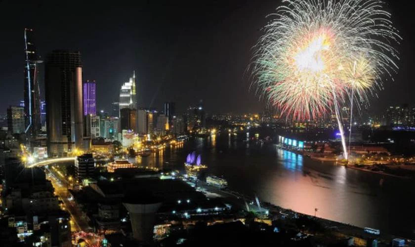 Điểm bắn pháo hoa Tết dương lịch 2026 tại TPHCM