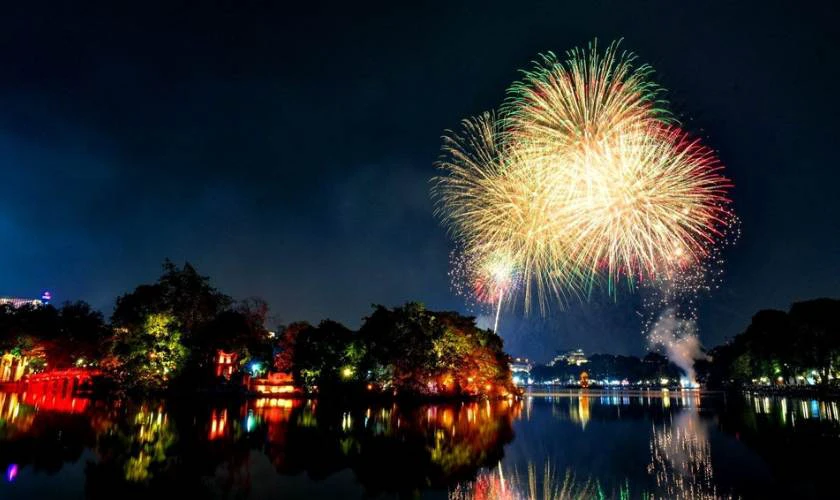 Địa điểm bắn pháo hoa Tết dương lịch 2026 ở Hà Nội