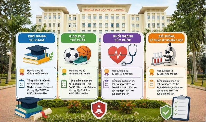 Điểm chuẩn Đại học Tây Nguyên 2026