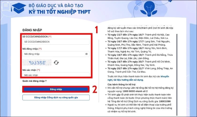 Xem danh sách trúng tuyển trên Hệ thống chung của Bộ GD&ĐT