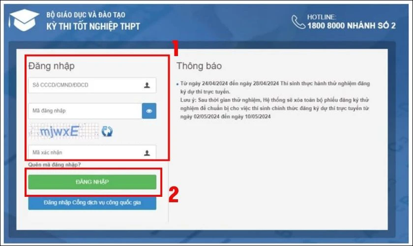 Tra cứu trên hệ thống Bộ GD&ĐT