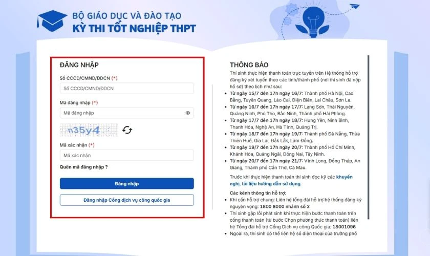 Tra cứu trên hệ thống của Bộ Giáo dục và Đào tạo
