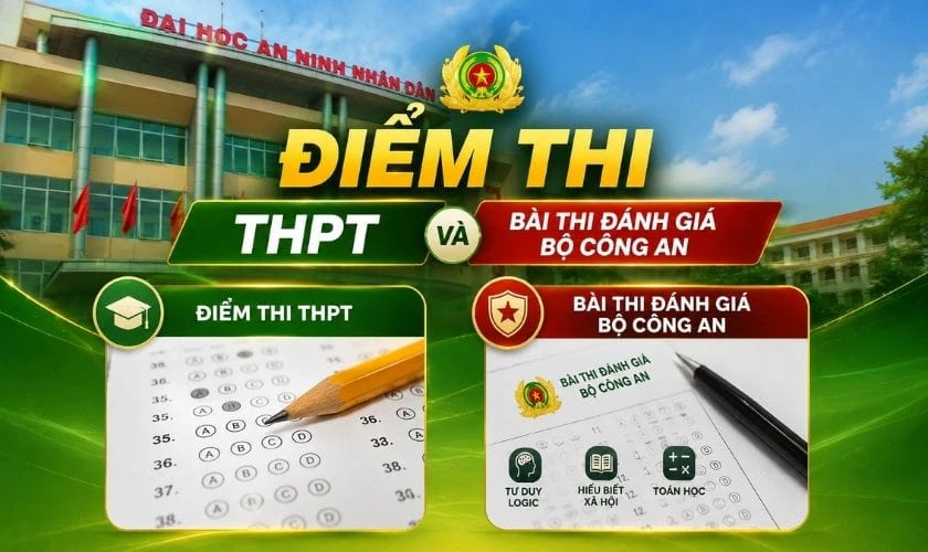 Kết hợp điểm thi THPT và bài thi đánh giá Bộ Công an