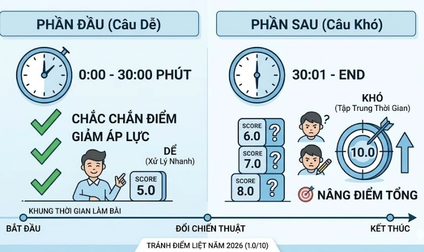 Quản lý thời gian làm bài hiệu quả