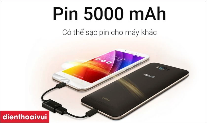 Pin si&ecirc;u khủng l&ecirc;n đến 5000mAh