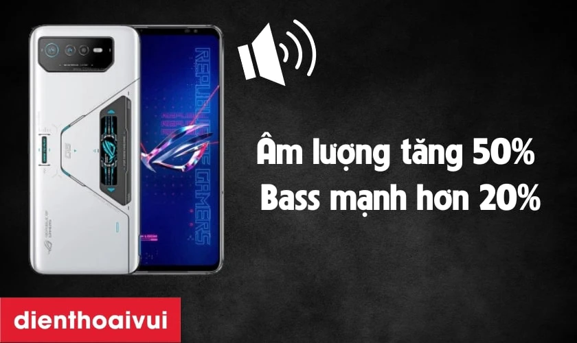 Điện thoại Asus cũ sở hữu loa kép mang lại chất lượng nghe sống động